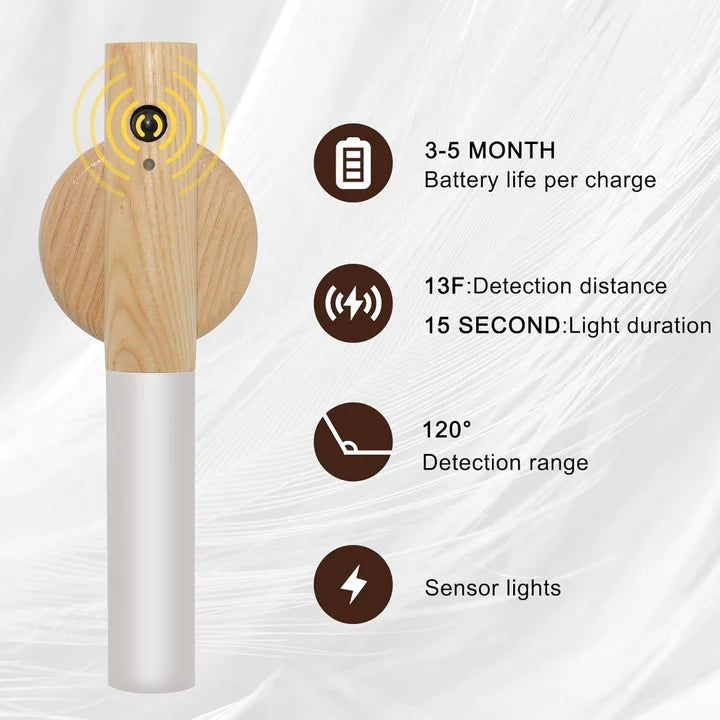 Indigo® Smart Wooden Sensor Light