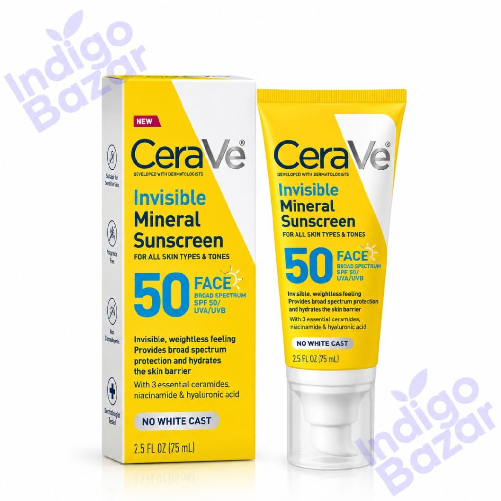 CeraVe Invisible Mineral Sunscreen SPF 50 75ml
