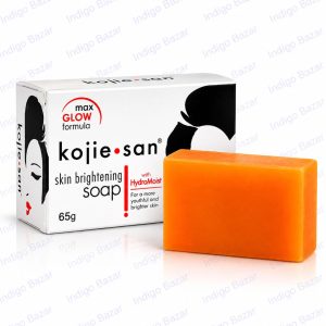 Kojie San Skin Brightening Soap 65g orange soap bar and packaging