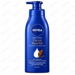 NIVEA Cocoa Nourish Body Lotion blue pump bottle